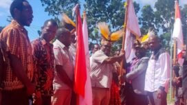 Suasana pelantikan AMKI Puncak dan MimikaFoto: Kristin Rejang - Sasagupapua.com