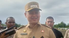 Pj Bupati Mimika, Valentinus Sudarjanto SumintoFoto: Kristin Rejang - Sasagupapua.com