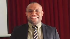 Wakil Ketua II dan Ketua Operator pada STT Russell Timika, Mikel Tabuni.Foto:Istimewa