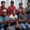 Marthen LL Moru, Ketua IKF Mimika Papua Tengah didampingi Gabriel Zezo, Wakil Ketua 3 IKF, Antonius Lado, Penasehat IKF, Charles Sareng, Sekretaris 3 IKF, Frans Watu dan pengurus Sektor dan Subsektor usai jumpa pers, Sabtu 2 Desember 2023.Foto: Istimewa For Sasagupapua.com
