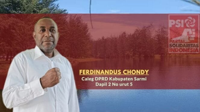 
Ferdinandus Chondy, Caleg Sarmi yang Ingin Kembangkan Ekonomi dan Lindungi Hak Masyarakat Adat