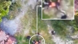 Pantauan drone aparat keamanan.Foto: Humas Satgas Damai Cartenz