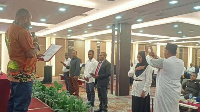 
Suasana pelantikan PPD Kabupaten Mimika.Foto: Kristin Rejang/Sasagupapua.com