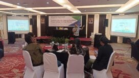 Suasana kegiatan sosialisasi BPJS Kesehatan berkolaborasi dengan JMSI.Foto: Kristin Rejang/Sasagupapua.com