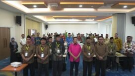 Suasana foto bersama dalam kegiatan rapat koordinasi LPTQ.