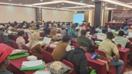 Para petugas Pantarlih saat mengikuti bimtek. (Foto:istimewa)