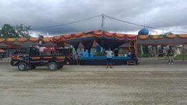Suasana persiapan pawai Ta'aruf di Eks Pasar Swadaya Timika. Foto: Istimewa for Sasagupapua.com