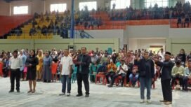 Suasana pelantikan Petugas Pantarlih oleh KPU Mimika.