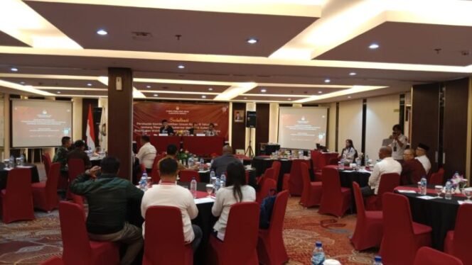 
Suasana kegiatan sosialisasi PKPU nomor 8 tahun 2024. (Foto: Sasagupapua)