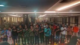 Foto Bersama akhir Rapat Pleno Rekapitulasi dan Penetapan Daftar Pemilih Sementara (DPS) Tingkat Kabupaten Mimika. (Foto: Edwin Rumanasen)