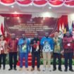 Komisioner KPU Kabupaten Mimika berfoto bersama Komisioner KPU Provinsi Papua Tengah. (Foto: Istimewa)