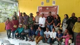 Foto Bersama usai penetapan DPHP Distrik Iwaka. (Foto: Humas JMSI Mimika)