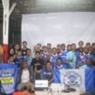 The Mambri dan The Viking Foto bersama usai Nobar PSBS Biak vs Persib di Timika. (Foto: Edwin Rumanasen)
