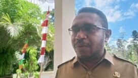 Kepala BPKSDM Kabupaten Mimika, Everth Hindom. (Foto: Sasagupapua.com)