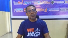 Ketua Pengurus Daerah, Jaringan Media Siber Indonesia(JMSI) Wilayah Meepago Papua Tengah, Iwan S. Makatita. Foto: Humas JMSI Kabupaten Mimika