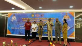 Suasana pembukaan kegiatan pelatihan yang diselenggarakan oleh Disnakertrans Kabupaten Mimika. (Foto: Edwin Rumanasen)