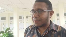 Kepala BPKSDM Kabupaten Mimika, Everth Hindom. (Foto: Sasagupapua)