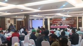 Suasana Rakor Terkait Tanggapan Masyarakat dan Rekapitulasi. (Foto: Edwin Rumanasen)