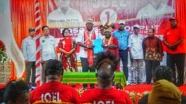 Dukungan warga A3 untuk JOEL saat Peresmian Posko Pemenangan Karef-Hamid. (Foto: Istimewa)