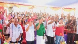 Masyarakat dukung JOEL nomor urut 1. Foto: HUMAS JMSI)