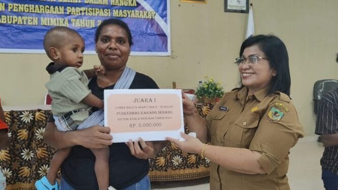 
Dinkes Mimika Gelar Lomba Bayi Sehat Distrik Kuala Kencana dan Iwaka