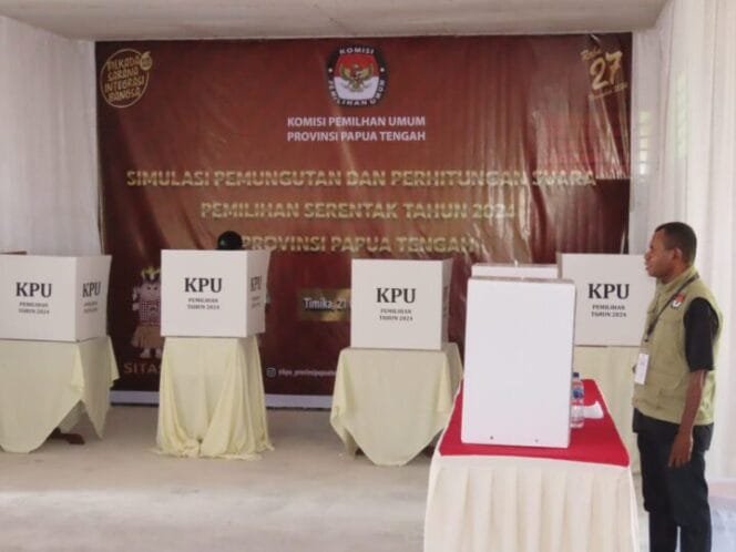 
Simulasi surat suara. (Foto: Humas JMSI)