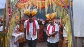 Calon Bupati dan Wakil Bupati Kabupaten Mimika, Johannes Rettob dan Emanuel Kemong (JOEL). (Foto: Sasagupapua.com)