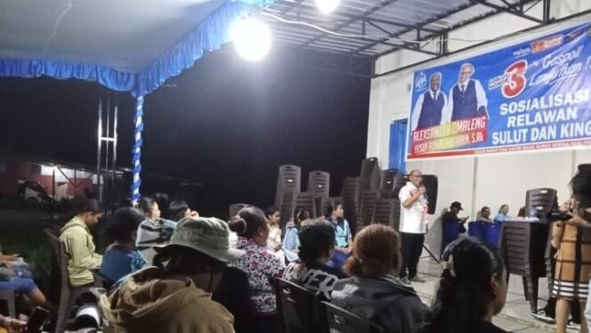 
Suasana pertemuan relawan Sulut dan King bersama AIYE. (Foto: Sasagupapua.com)