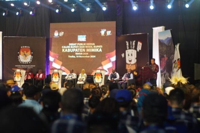 
Plh.Ketua KPU Mimika, Hironimus Kia Ruma,(Foto: Kristin Rejang)