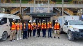 Para Komisioner KPU Mimika saat melakukan monitoring di wilayah Freeport. 