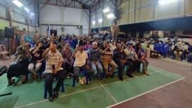 Deklarasi di Posko Utama Pemenangan AIYE Jalan C Heatubun, Mimika Baru, Mimika. (Foto: Media AIYE)