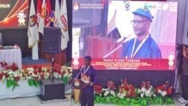 Suasana pleno rekapitulasi suara Pilkada tingkat Provinsi Papua Tengah. (Foto: Edwin Rumanasen)