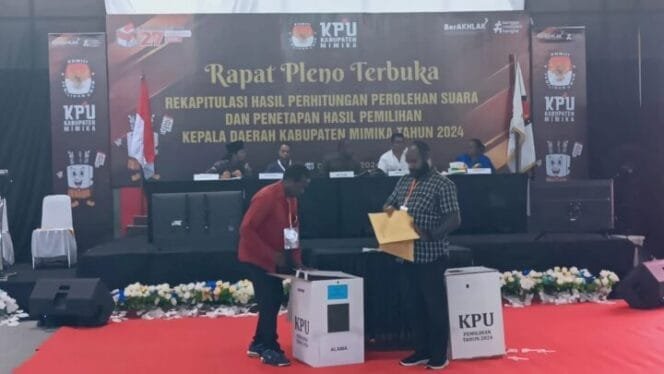 
Begini Hasil Rekapitulasi Suara Distrik Alama Kabupaten Mimika