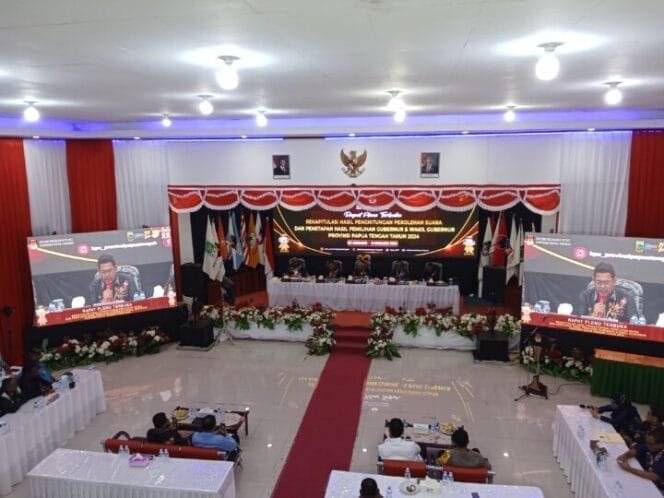 
KPU Papua Tengah Tetapkan MEGE Raih Suara Terbanyak