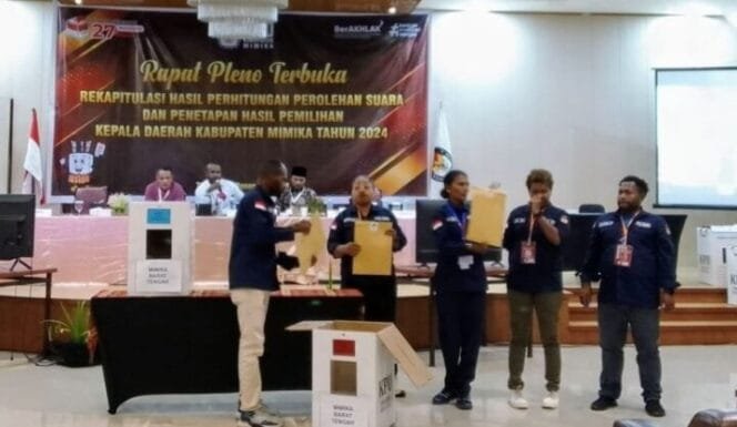 
Hasil Rekapitulasi Distrik Mimika Barat Tengah Perolehan Suara Pilgub dan Pilbup