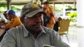 Anggota Dewan Perwakilan Daerah (DPRD) dari partai Nasdem, Elias Mirip. (Foto: Edwin/Sasagupapua.com)