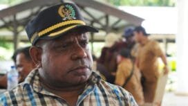 Anggota Dewan Perwakilan Kabupaten (DPRK) Mimika jalur Otsus, Frederikus Kemaku. (Foto: Kristin/sasagupapua.com)