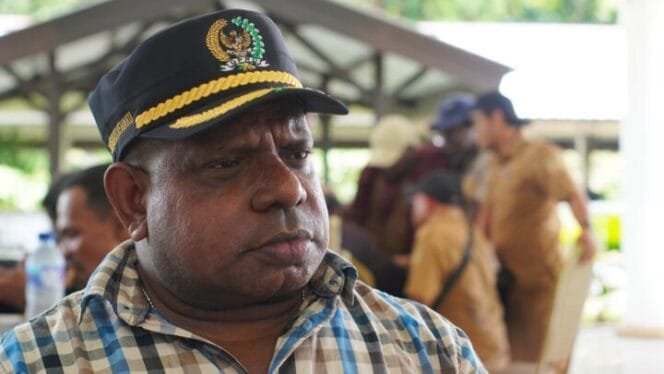 
Anggota Dewan Perwakilan Kabupaten (DPRK) Mimika jalur Otsus, Frederikus Kemaku. (Foto: Kristin/sasagupapua.com)