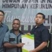 Elinus Balinol Mom dalam momen pelantikan pengurus Pemuda Tani Provinsi Papua Tengah di Jakarta. (Foto: Istimewa for Sasagupapua.com)