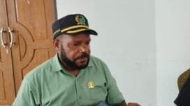 Anggota Dewan Perwakilan Rakyat Kabupaten (DPRK) Mimika, Provinsi Papua Tengah dari Partai Perindo, Bilianus Zoani/Foto : husyen opa