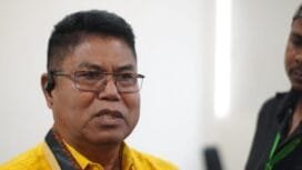 Ketua Sementara Dewan Perwakilan Rakyat Kabupaten (DPRK) Mimika, Iwan Anwar. (Foto: Kristin Rejang)