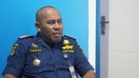 Kepala kantor Unit Penyelenggara Pelabuhan (UPP) Kelas II Pomako, Kabupaten Mimika, Papua Tengah, kini resmi dijabat Farid Sijianto. (Foto: Kristin Rejang)
