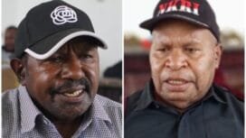 Anggota DPRK Mimika, Elias Mirip dan Anton N. Alom