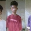Tiga Pelaku Curanmor yang ditangkap Polisi Mimika Baru. (Foto: Ist)