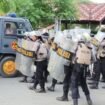 Kepolisian saat menjaga aksi di Jayapura. (Foto: Humas Polresta Jayapura)