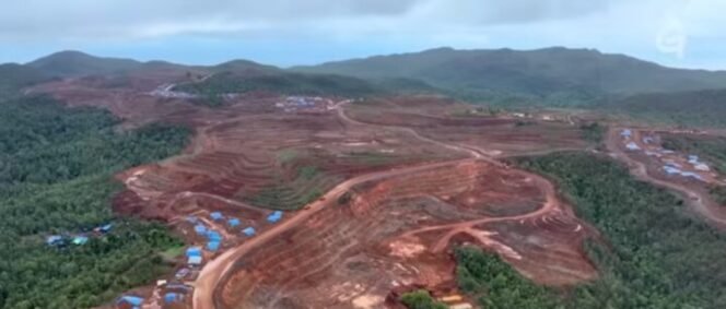 
Aktifitas penambangan nikel di Raja Ampat. (Foto: Greenpeace)