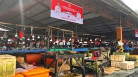 Pasar sentral Timika, Blok Ikan dan Karaka. (Foto: Istimewa)