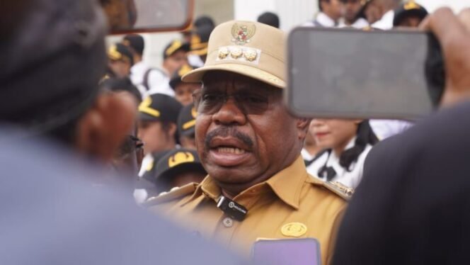 
Bupati Kabupaten Nabire, Mesak Magai.(Foto:Ed)