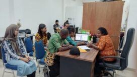 Tim BKSPDM Papua Tengah saat melakukan Rekonsliasi Data ke sejumlah OPD Papua Tengah. Foto: Humas BKPSDM Provinsi Papua Tengah