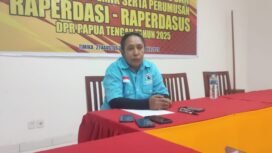 Ketua DPD Partai Gelora Kabupaten Mimika, Maria Kotorok.